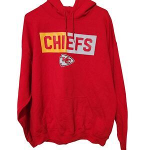 Kansas city chiefs hoodie Unisex Size XL Red With Pockets Feels Soft.